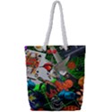 Through Space And Time Full Print Rope Handle Tote (Small) View1