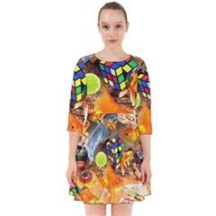 Through Space And Time 5 Smock Dress by impacteesstreetwearcollage