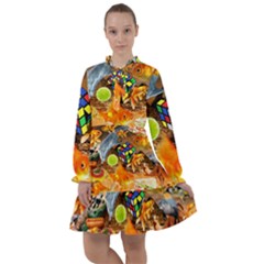 Through Space And Time 5 All Frills Chiffon Dress by impacteesstreetwearcollage