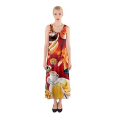 Through Space And Time 4 Sleeveless Maxi Dress