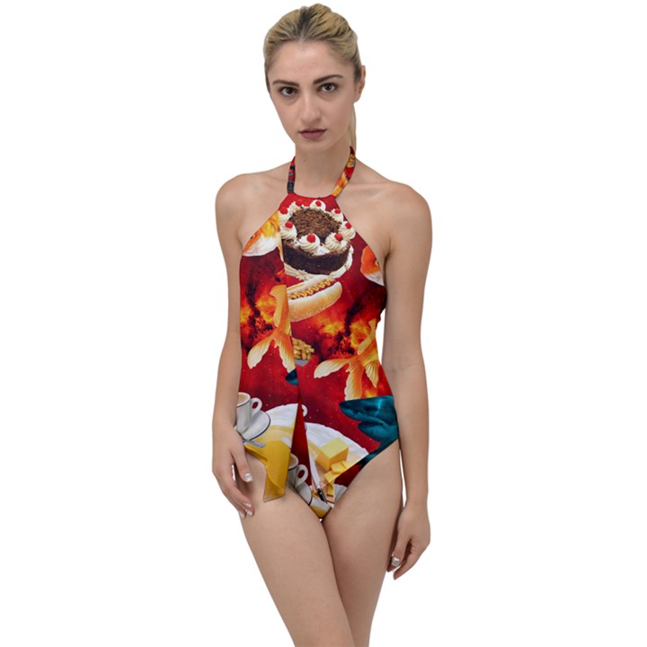 Through Space And Time 4 Go with the Flow One Piece Swimsuit