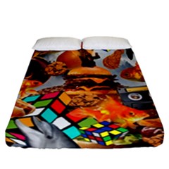 Through Space And Time 3 Fitted Sheet (california King Size) by impacteesstreetwearcollage