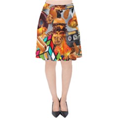 Through Space And Time 3 Velvet High Waist Skirt by impacteesstreetwearcollage