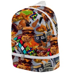 Through Space And Time 3 Zip Bottom Backpack by impacteesstreetwearcollage