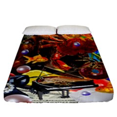 Through Space And Time 2 Fitted Sheet (california King Size) by impacteesstreetwearcollage