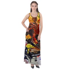 Through Space And Time 2 Sleeveless Velour Maxi Dress