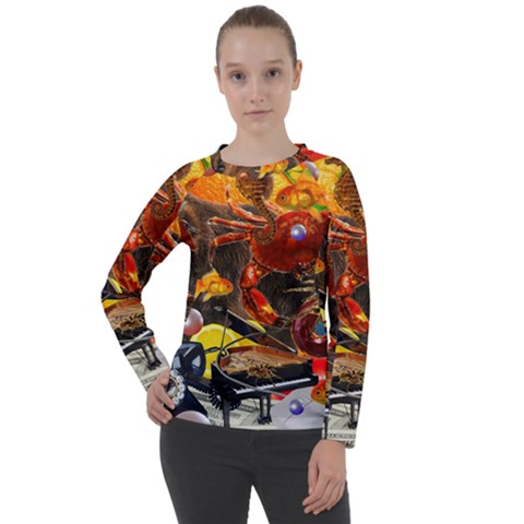 Through Space And Time 2 Women s Long Sleeve Raglan Tee by impacteesstreetwearcollage