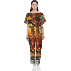 Through Space And Time 2 Batwing Lightweight Jumpsuit by impacteesstreetwearcollage