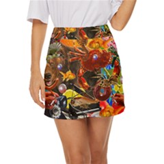 Through Space And Time 2 Mini Front Wrap Skirt