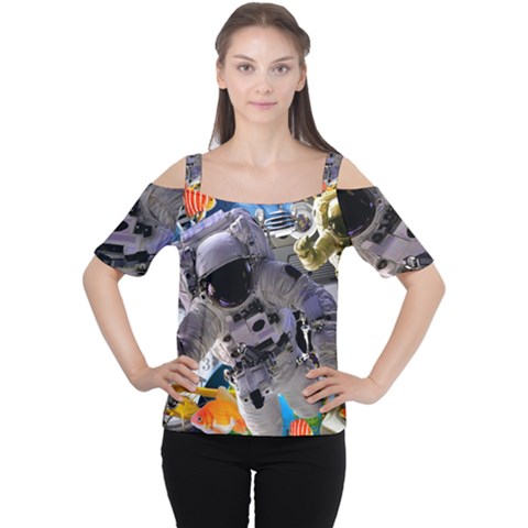 The Journey Home Cutout Shoulder Tee by impacteesstreetwearcollage