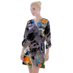 The Journey Home Open Neck Shift Dress by impacteesstreetwearcollage