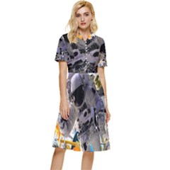 The Journey Home Button Top Knee Length Dress by impacteesstreetwearcollage