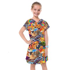 Journey Through Time Kids  Drop Waist Dress by impacteesstreetwearcollage