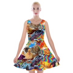 Journey Through Time Velvet Skater Dress by impacteesstreetwearcollage