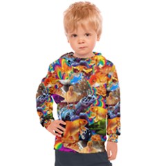 Journey Through Time Kids  Hooded Pullover by impacteesstreetwearcollage