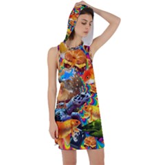 Journey Through Time Racer Back Hoodie Dress by impacteesstreetwearcollage