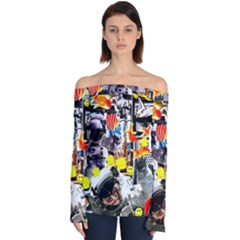 The Stars At Night Off Shoulder Long Sleeve Top by impacteesstreetwearcollage