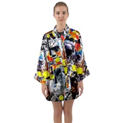 The Stars At Night Long Sleeve Satin Kimono by impacteesstreetwearcollage