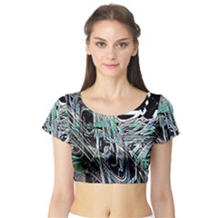 Robotic Endocrine System Short Sleeve Crop Top by MRNStudios