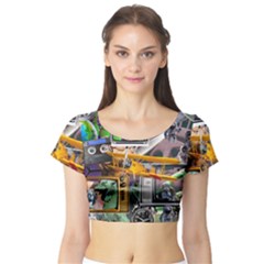 A Matter Of Time Short Sleeve Crop Top by impacteesstreetwearcollage