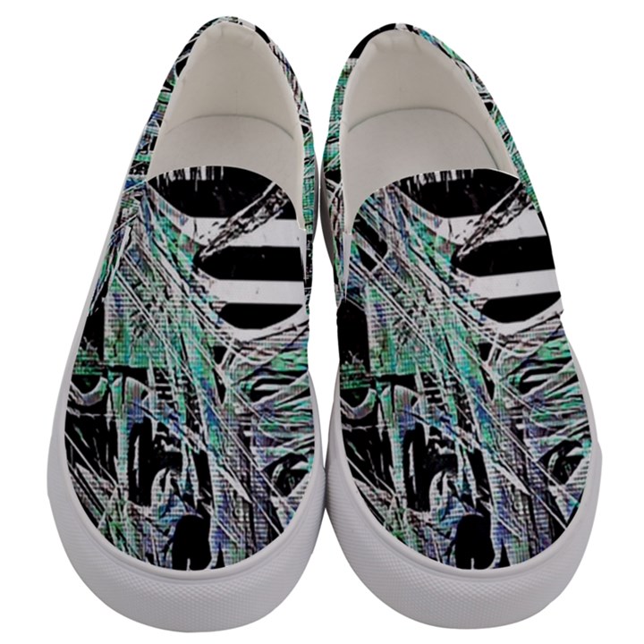 Robotic Endocrine System Men s Canvas Slip Ons