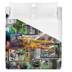 A Matter Of Time Duvet Cover (queen Size) by impacteesstreetwearcollage