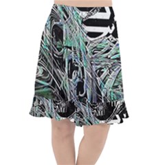 Robotic Endocrine System Fishtail Chiffon Skirt by MRNStudios