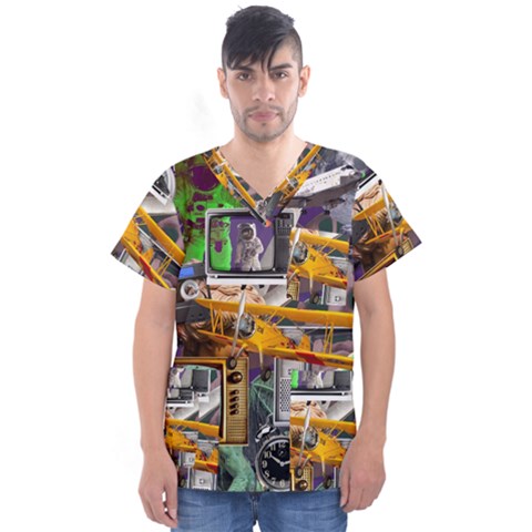 A Matter Of Time Men s V-neck Scrub Top by impacteesstreetwearcollage