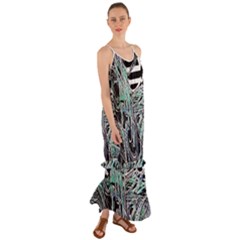 Robotic Endocrine System Cami Maxi Ruffle Chiffon Dress by MRNStudios