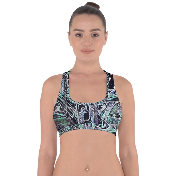 Robotic Endocrine System Cross Back Hipster Bikini Top 