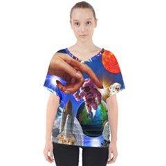 Riding The Storm Out 2 V-neck Dolman Drape Top by impacteesstreetwearcollage