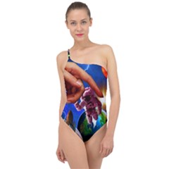 Riding The Storm Out 2 Classic One Shoulder Swimsuit by impacteesstreetwearcollage