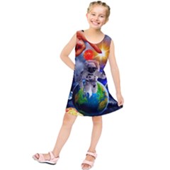 Riding The Storm Out Kids  Tunic Dress