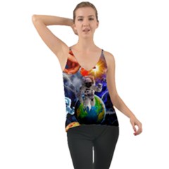 Riding The Storm Out Chiffon Cami by impacteesstreetwearcollage