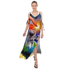 Riding The Storm Out Maxi Chiffon Cover Up Dress by impacteesstreetwearcollage