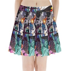 Journey Through Time Nyc Pleated Mini Skirt by impacteesstreetwearcollage