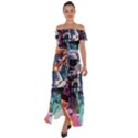 Journey Through Time NYC Off Shoulder Open Front Chiffon Dress View1