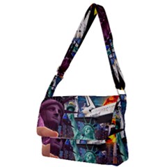 Journey Through Time Nyc Full Print Messenger Bag (s) by impacteesstreetwearcollage