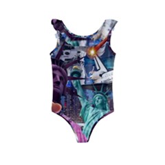 Journey Through Time Nyc Kids  Frill Swimsuit by impacteesstreetwearcollage