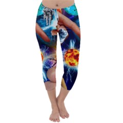 Journey To The Forbidden Zone Capri Winter Leggings  by impacteesstreetwearcollage