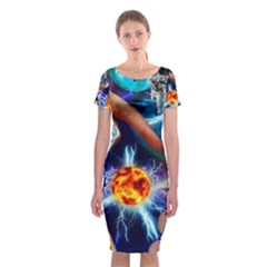 Journey To The Forbidden Zone Classic Short Sleeve Midi Dress by impacteesstreetwearcollage