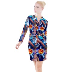 Journey To The Forbidden Zone Button Long Sleeve Dress by impacteesstreetwearcollage