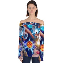 Journey To The Forbidden Zone Off Shoulder Long Sleeve Top by impacteesstreetwearcollage