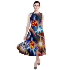 Journey To The Forbidden Zone Round Neck Boho Dress by impacteesstreetwearcollage