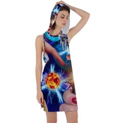 Journey To The Forbidden Zone Racer Back Hoodie Dress by impacteesstreetwearcollage