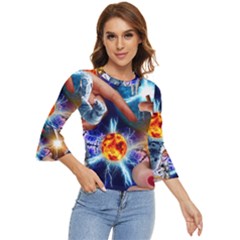 Journey To The Forbidden Zone Bell Sleeve Top