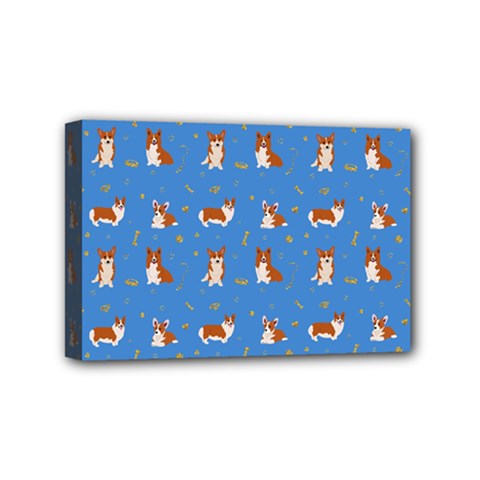 Cute Corgi Dogs Mini Canvas 6  X 4  (stretched) by SychEva