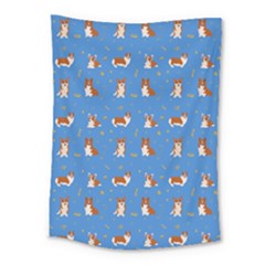 Cute Corgi Dogs Medium Tapestry by SychEva