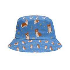 Cute Corgi Dogs Inside Out Bucket Hat by SychEva