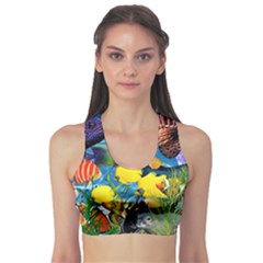 Ocean Deep Cropped Sports Bra by impacteesstreetwearcollage